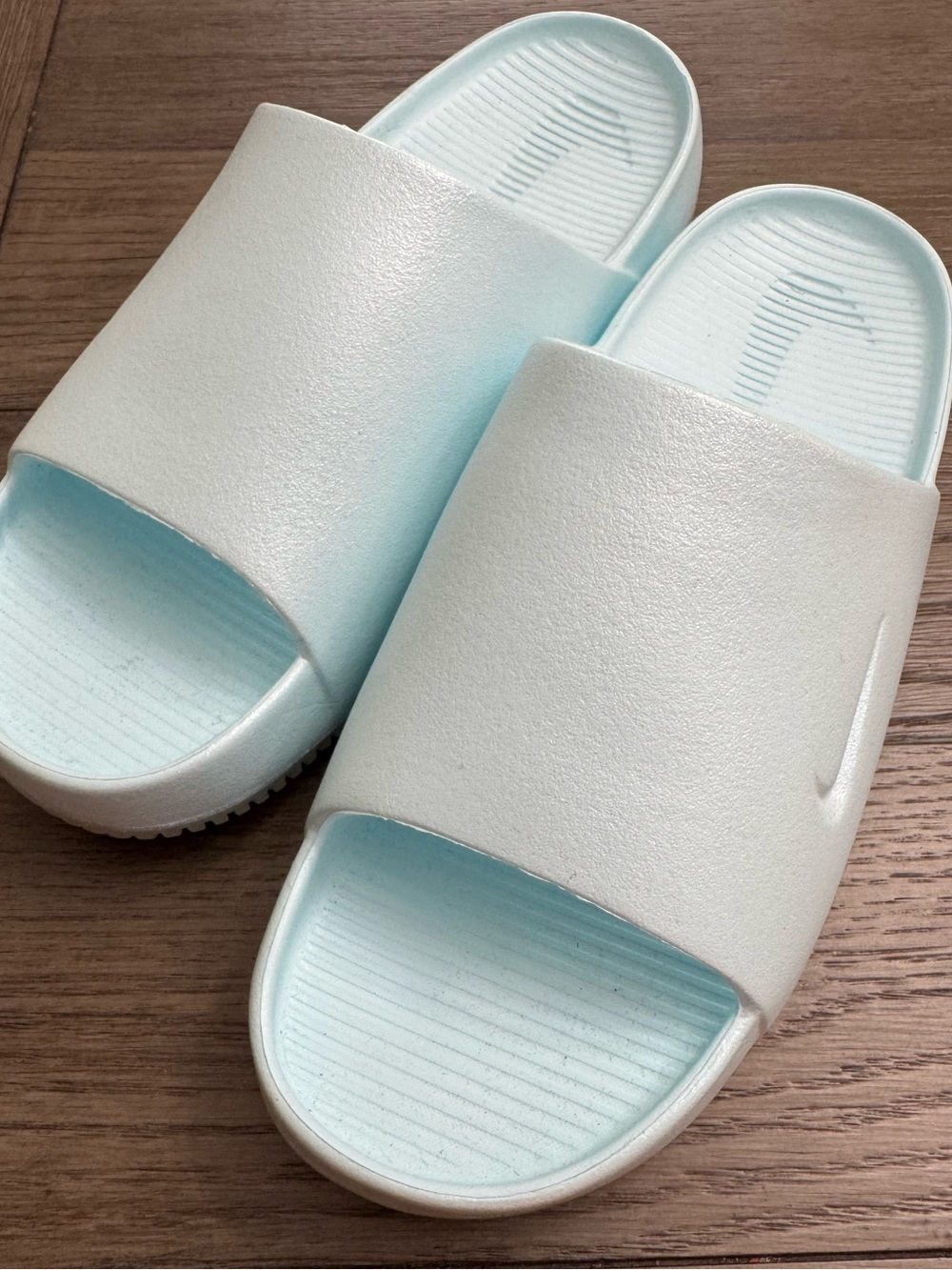 Nike Slides light blue/teal, very good condition